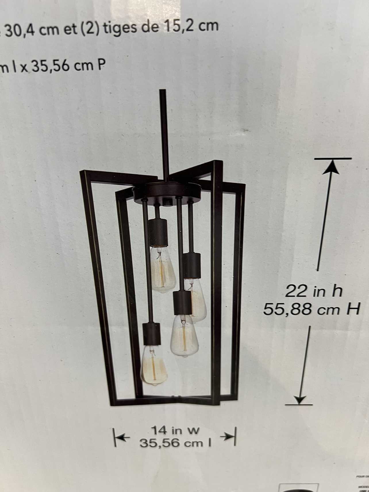 4 light pendant - photo 3