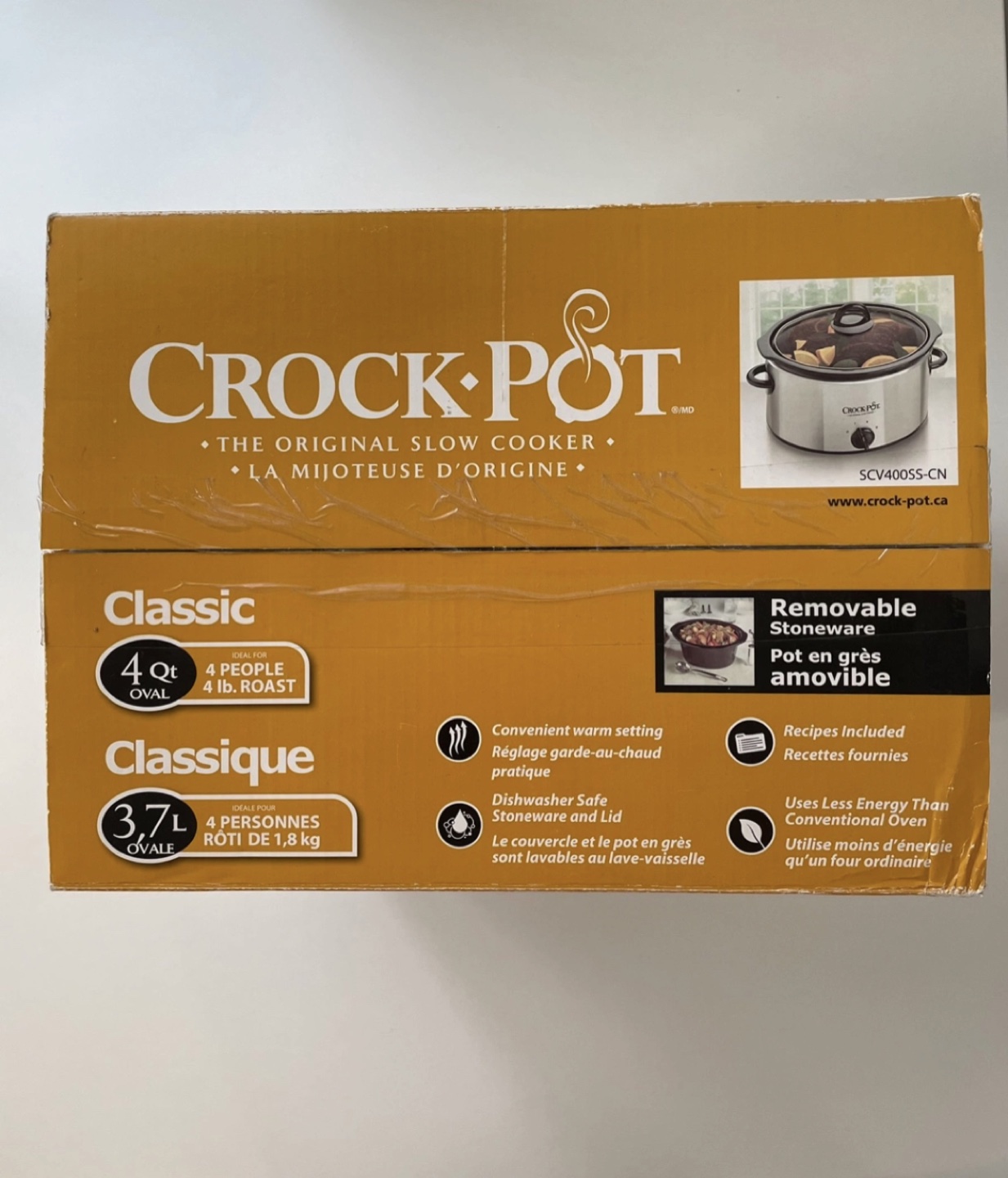 Never Used 4 Quartz Crock Pot/Slow Cooker image indicator(6)