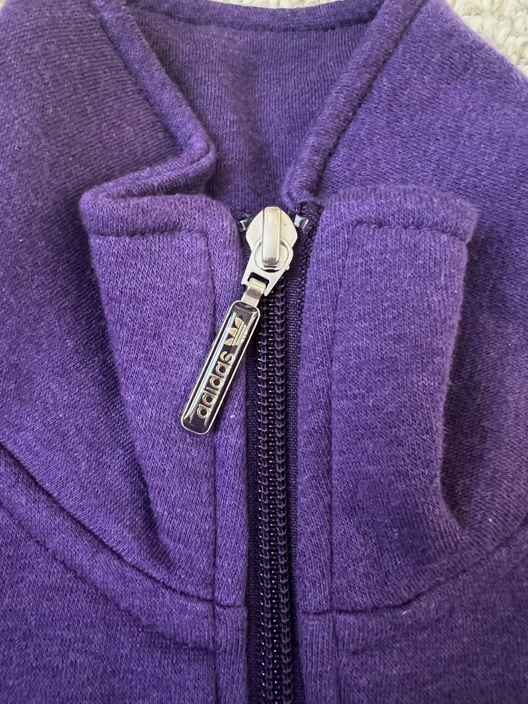 Adidas original purple classic track Jacket Retail $100+ image indicator(3)