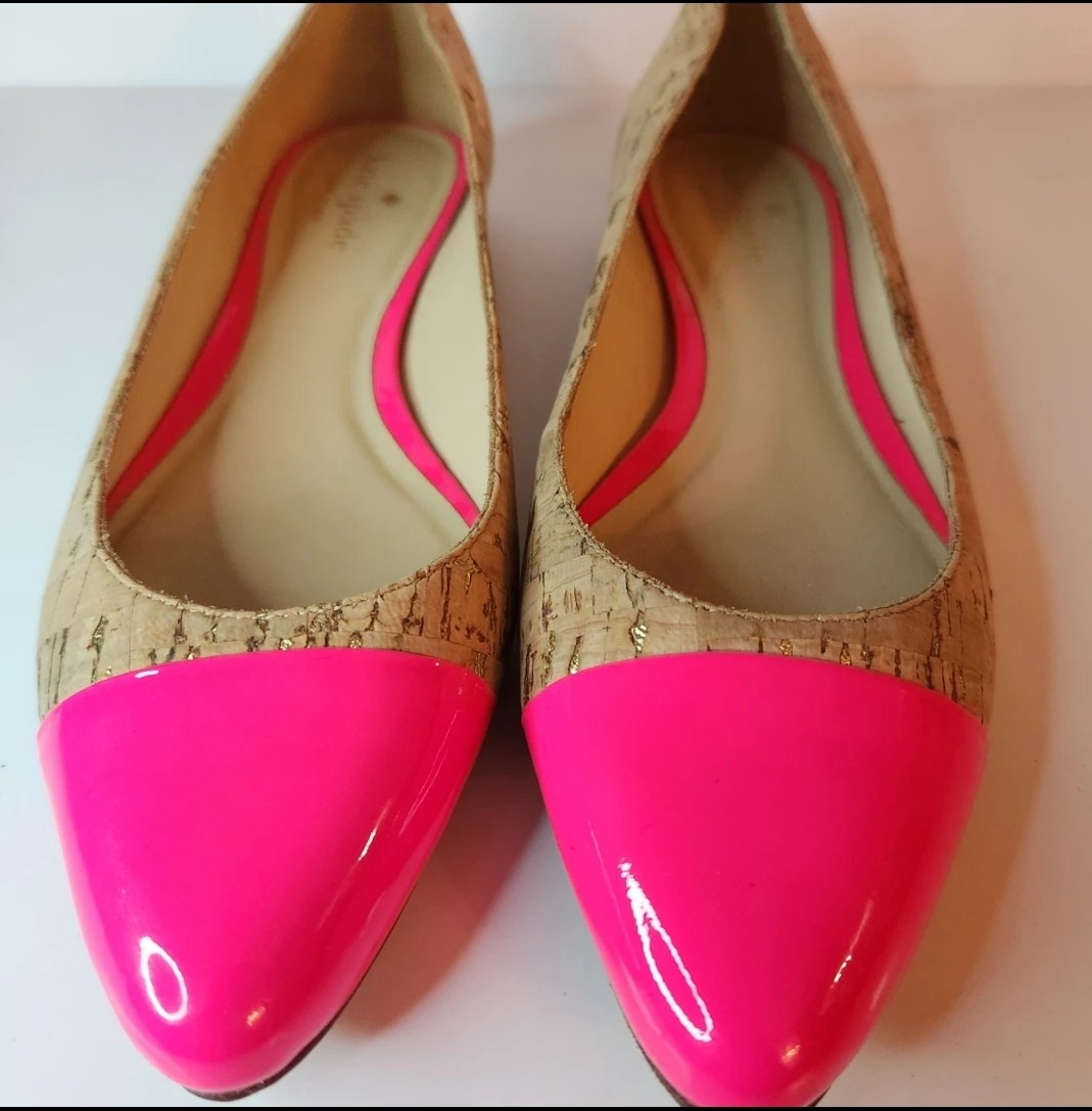 STUNNING NEON KATE SPADE SHOES/FLATS SIZE 6