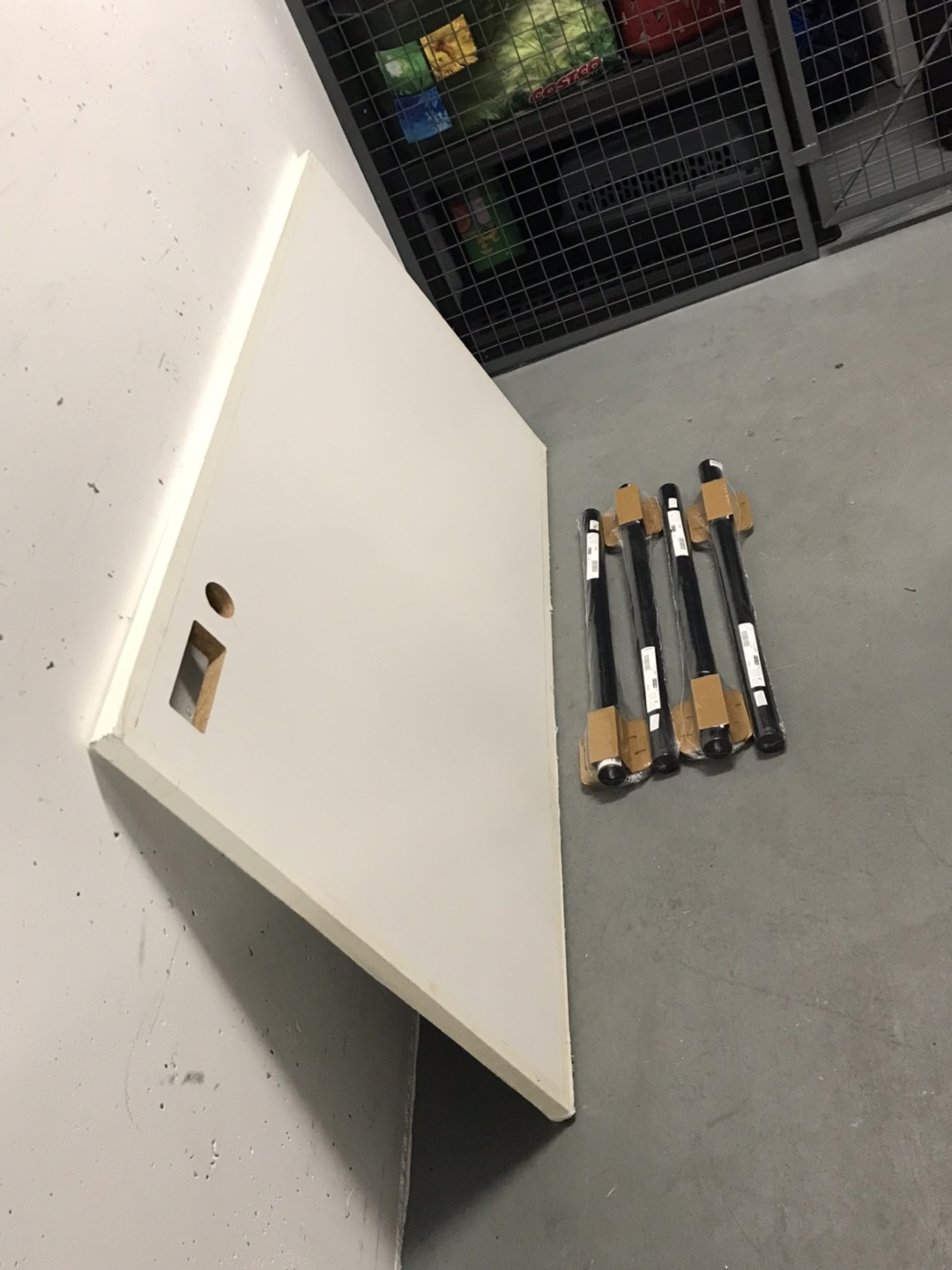 IKEA White Larger Wider Table 150X75cm Brand New Metal Legs