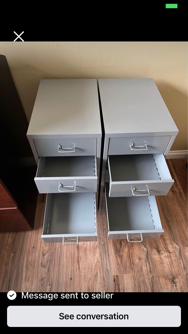 Two Helmer Metal Drawer Unit On Casters - photo 3