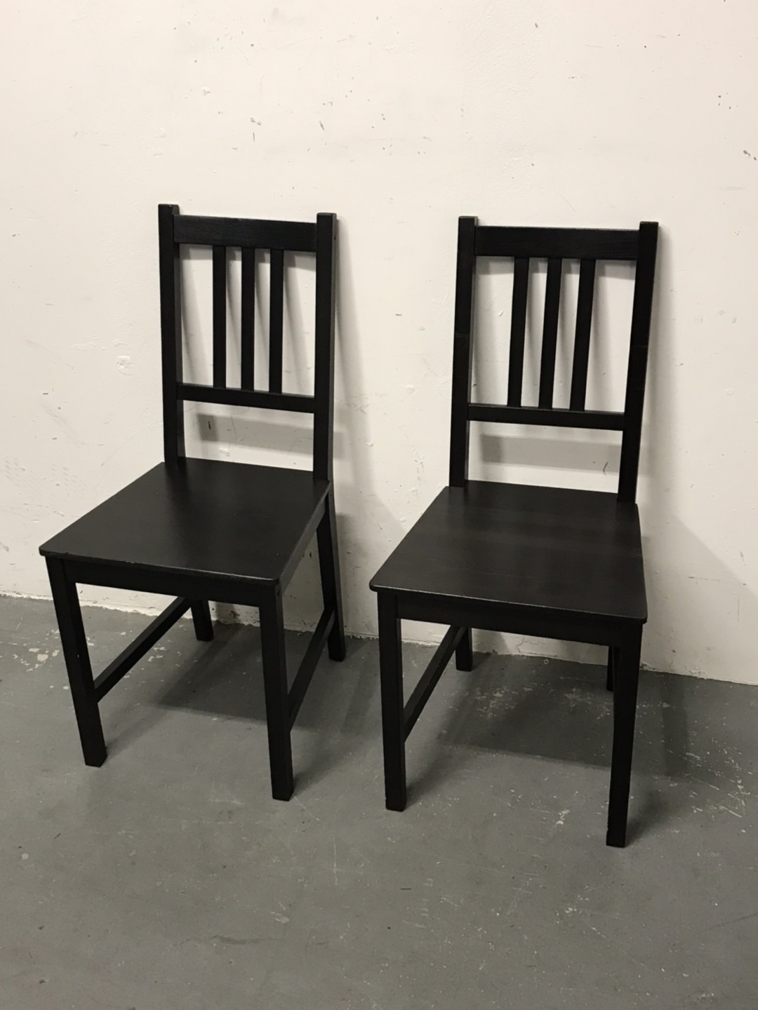 Pair Of IKEA STEFAN Chair Great Condition brown-black