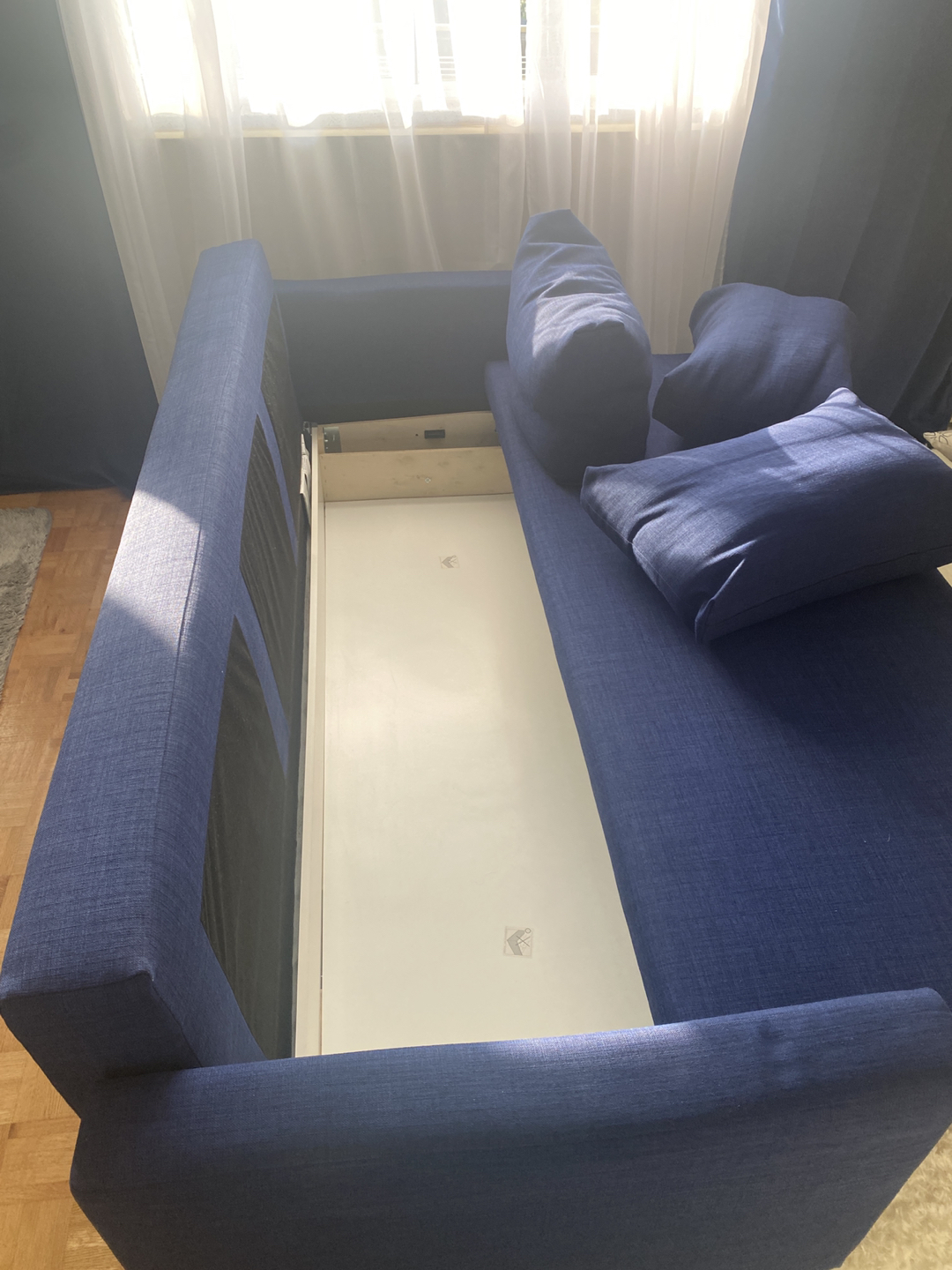 Blue Sofa and bed - photo 5