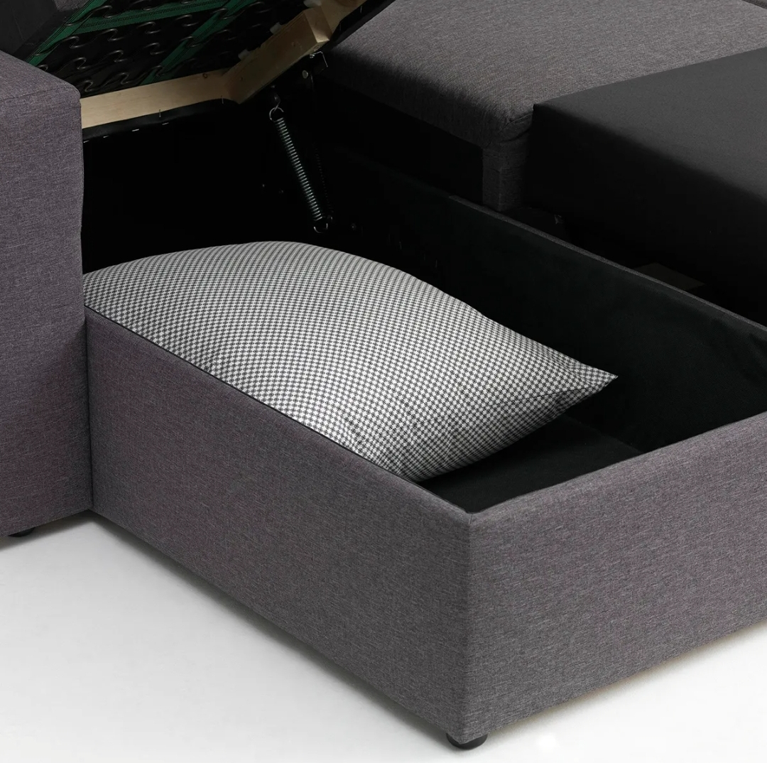 Sectional Sofa Couch bed with storage - photo 3