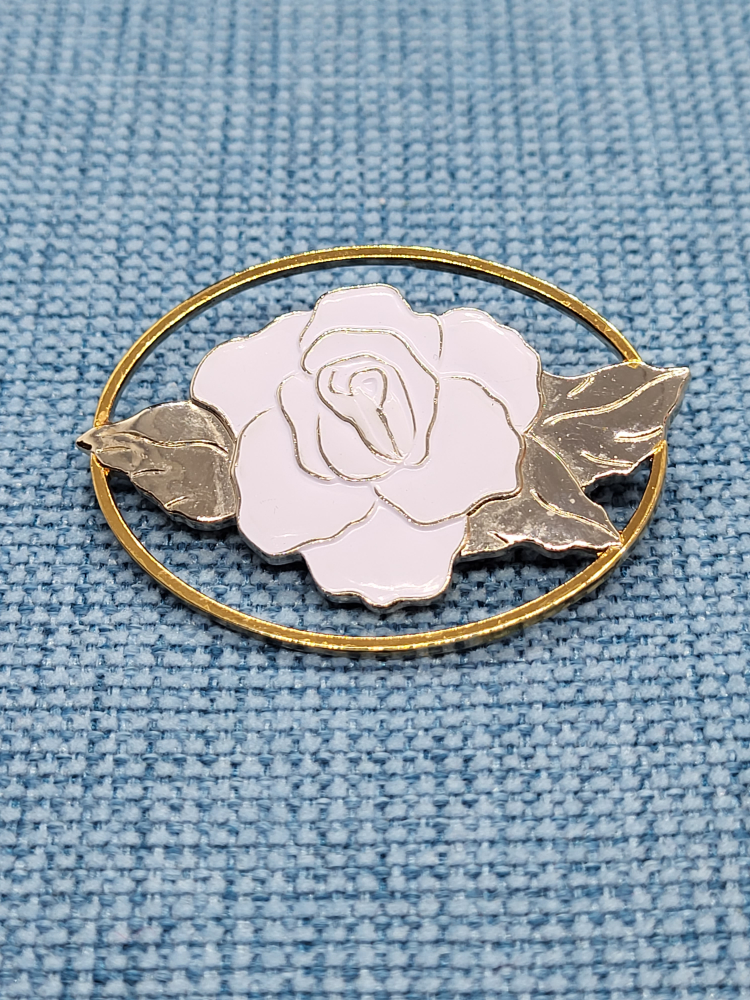 Vintage enamel brooch