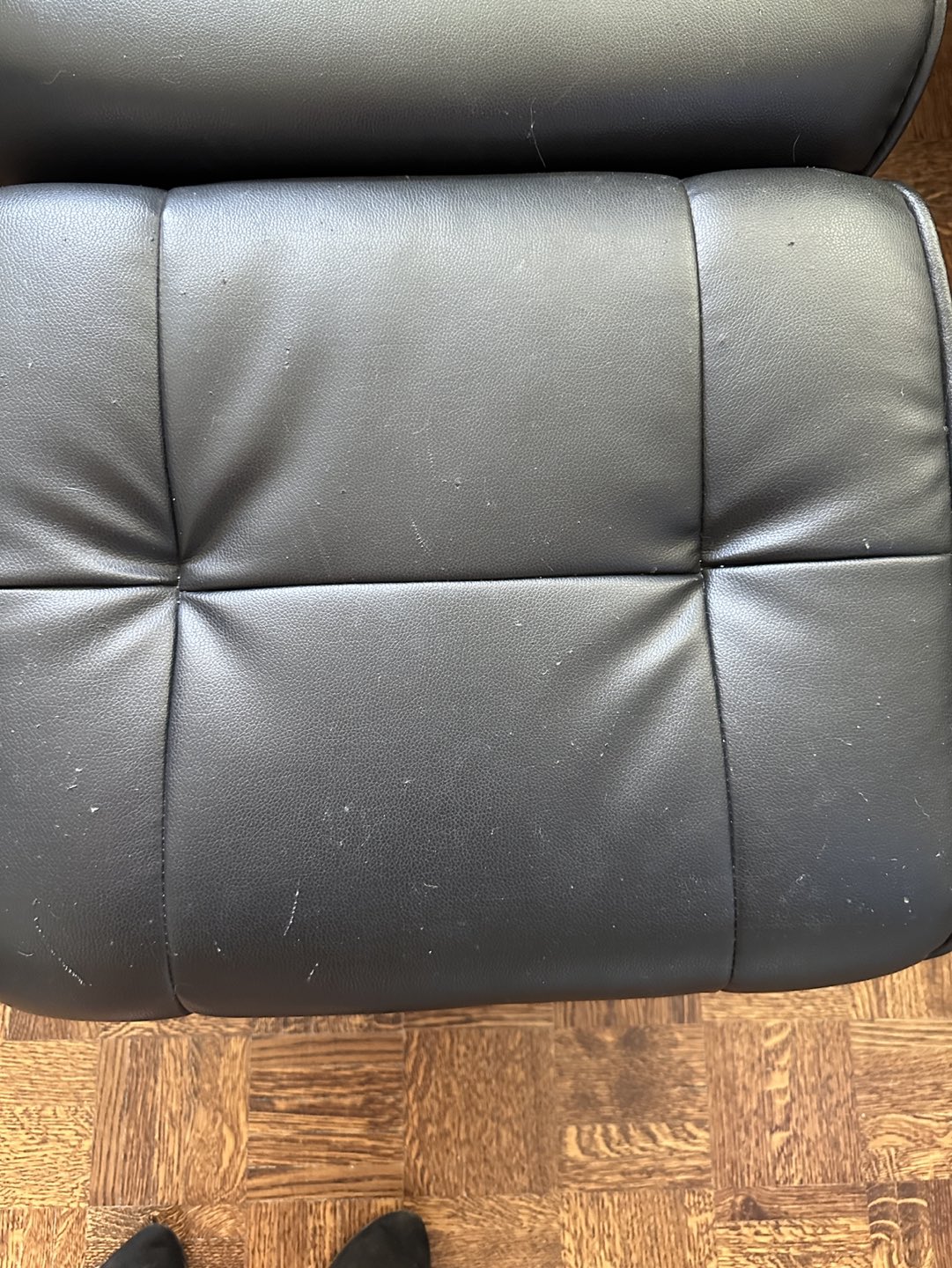 2 x Chairs with Ottoman/Foot Stools - Pick up only image indicator(5)