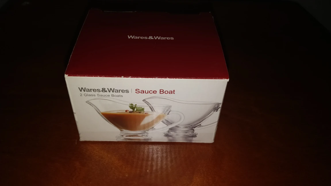glass gravy boat set of 2 thumbnail