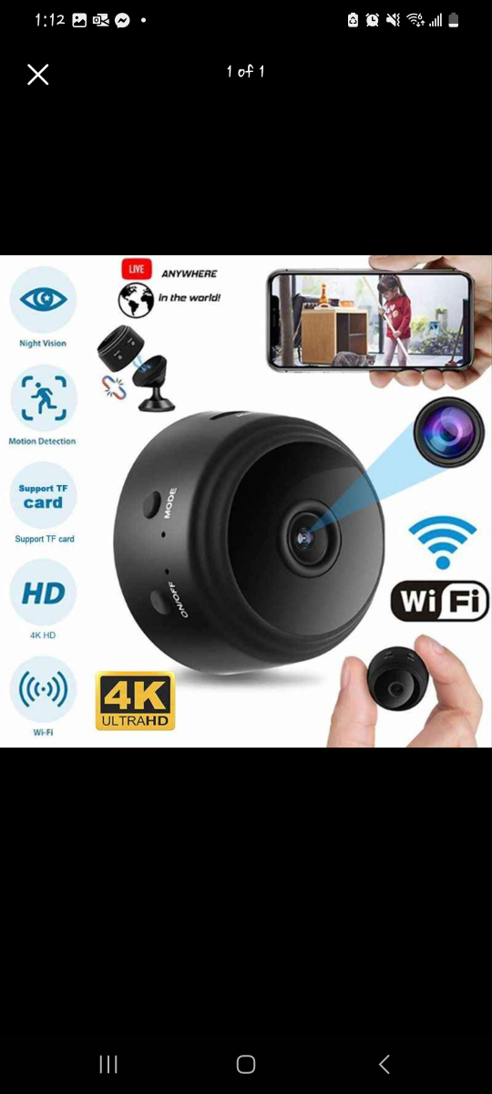 Rechargable Mini Home Security HD Camera image indicator(3)