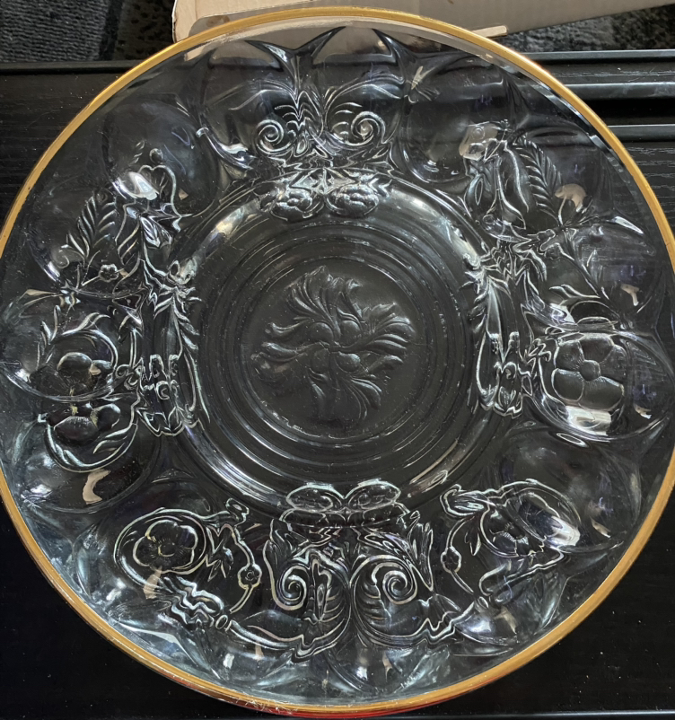 22 karat gold plated serving plate thumbnail