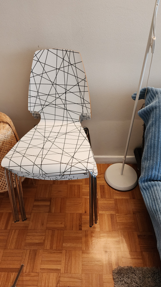 Four Ikea chairs