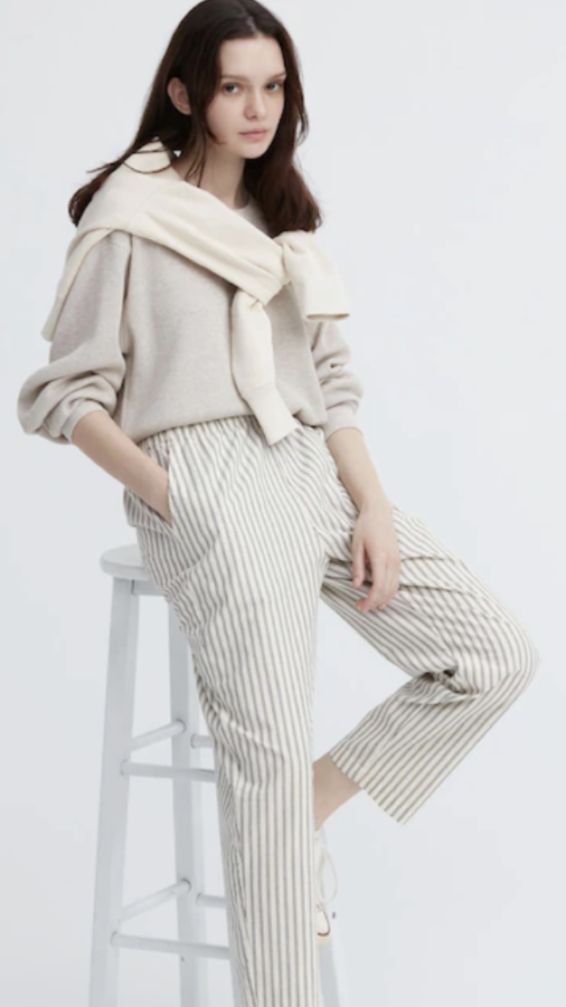 UNIQLO striped dress pants