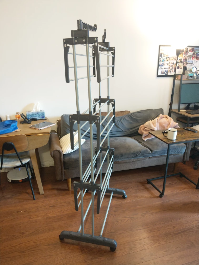3 tier rolling drying rack - photo 2