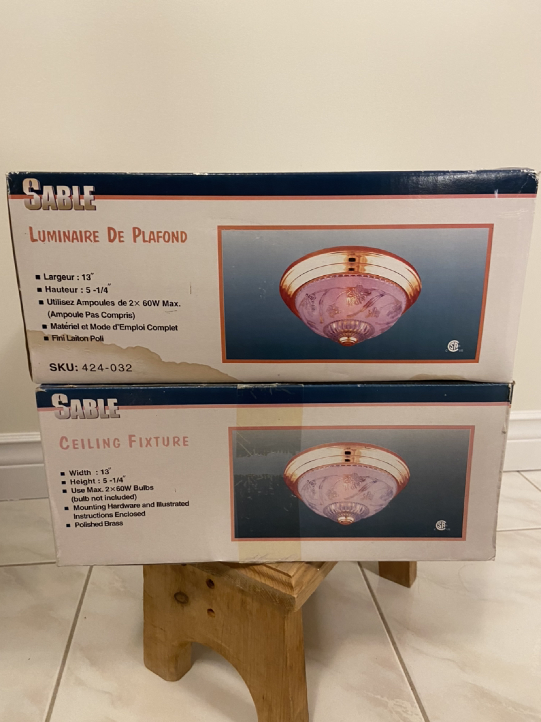 Brand New Sable Ceiling Fixture x2 image indicator(5)