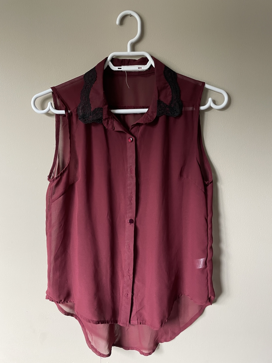 Sheer Sleeveless Top