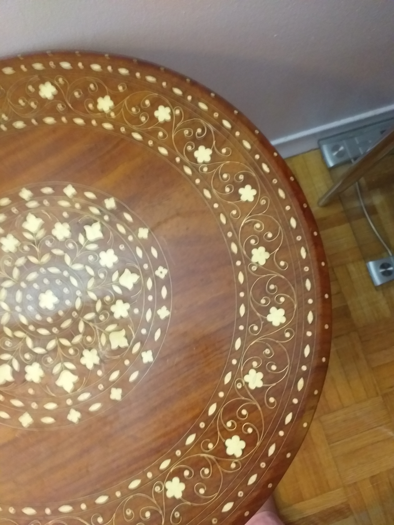 antique teakwood table$60 image indicator(3)