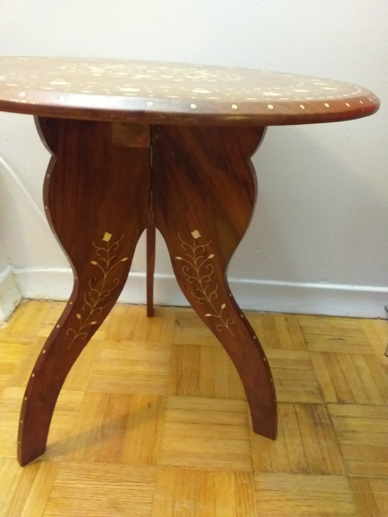 antique teakwood table$60 image indicator(5)