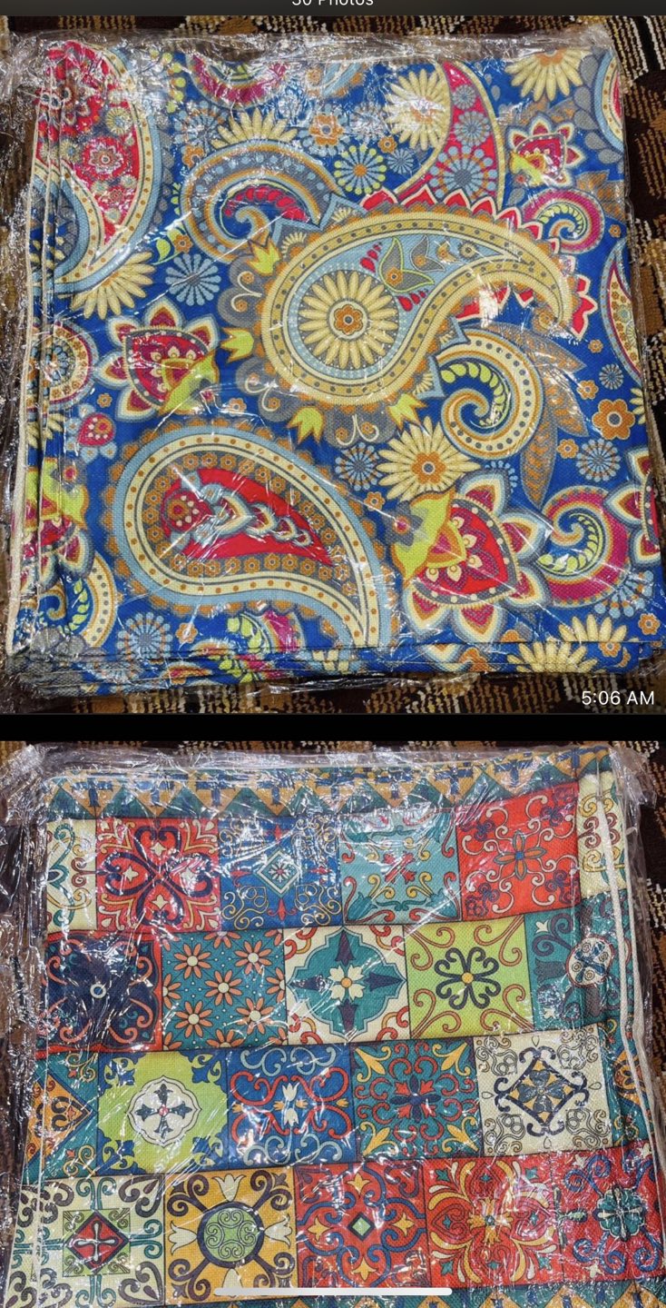 Cotton cushion covers