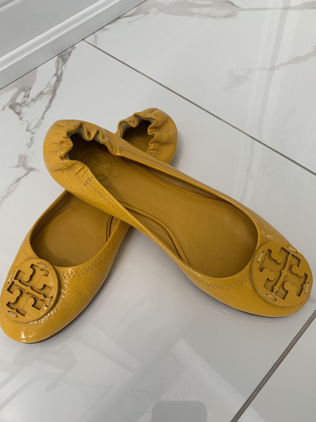 Tory Burch leather flats. thumbnail