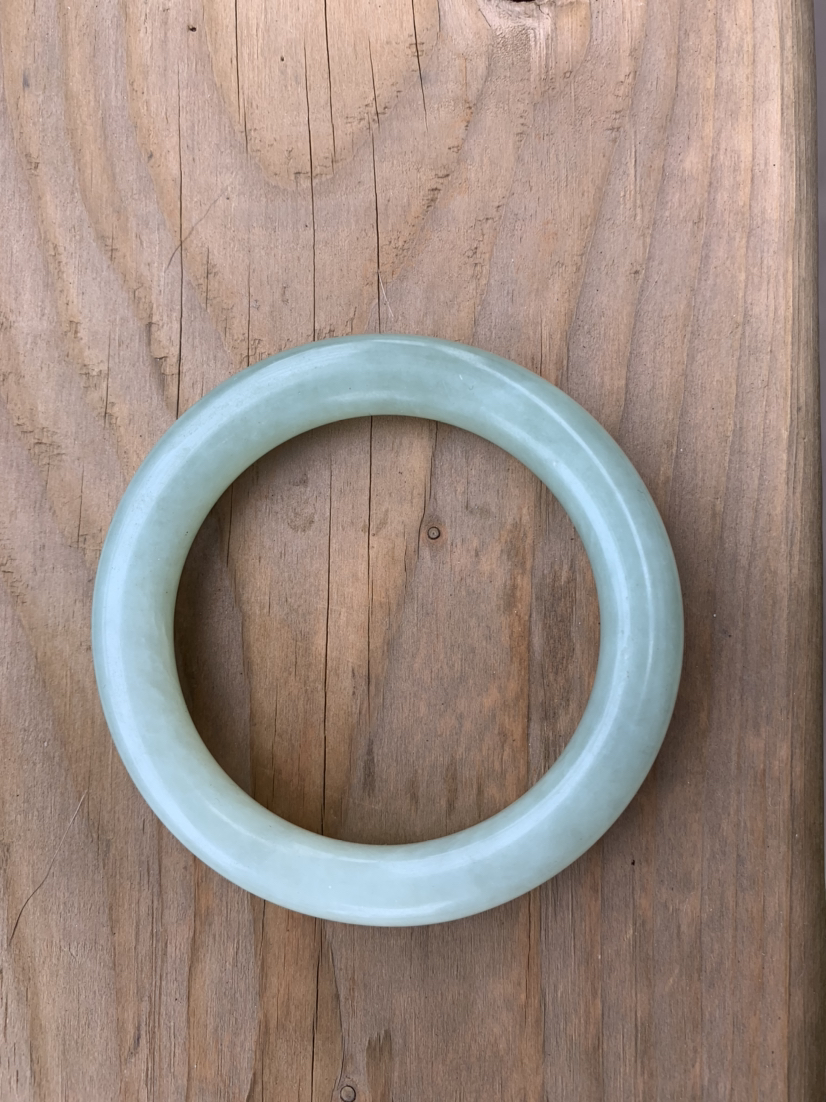 Natural Jade bangle bracelet thumbnail