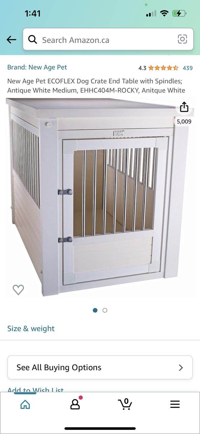 New Age Pet ECOFLEX Dog Crate, Antique White image indicator(2)