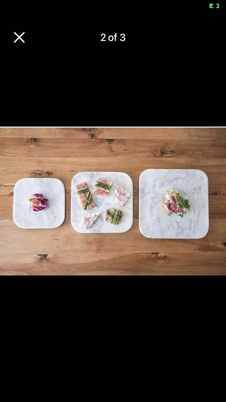Marble Food Platter (in box) never used - photo 2