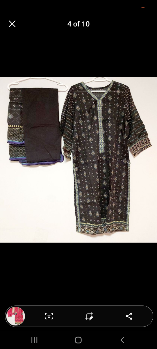 Pakistani Ladies Lawn Suits 3 Pieces Original Lakhani Large Size image indicator(4)