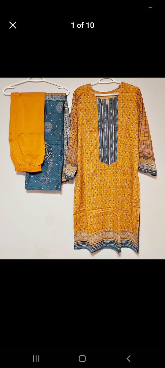 Pakistani Ladies Lawn Suits 3 Pieces Original Lakhani Large Size image indicator(8)