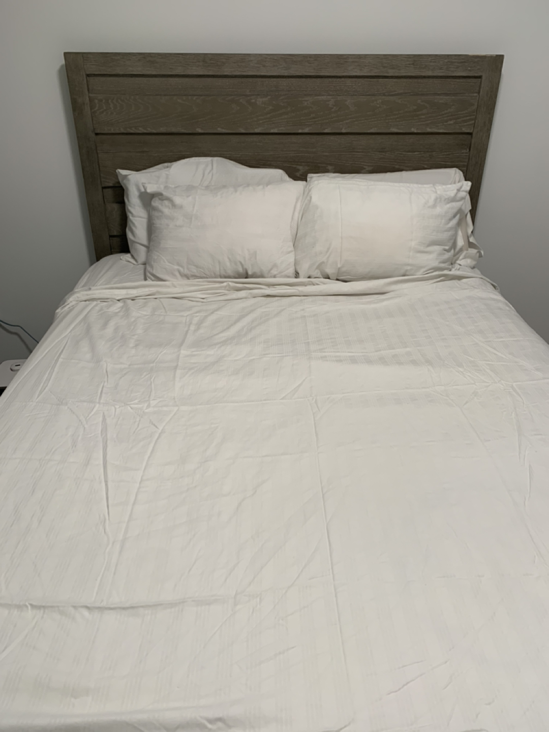 Queen Bedframe + Headboard (Wooden) +  Mattress (Memory Foam)