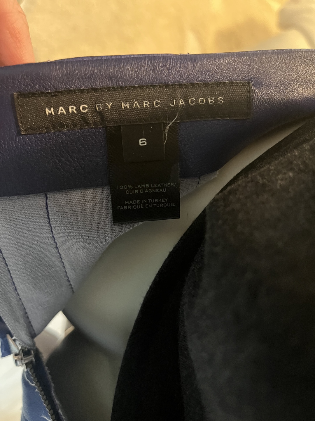 Marc by Marc Jacobs Lamb Leather Skirt image indicator(6)