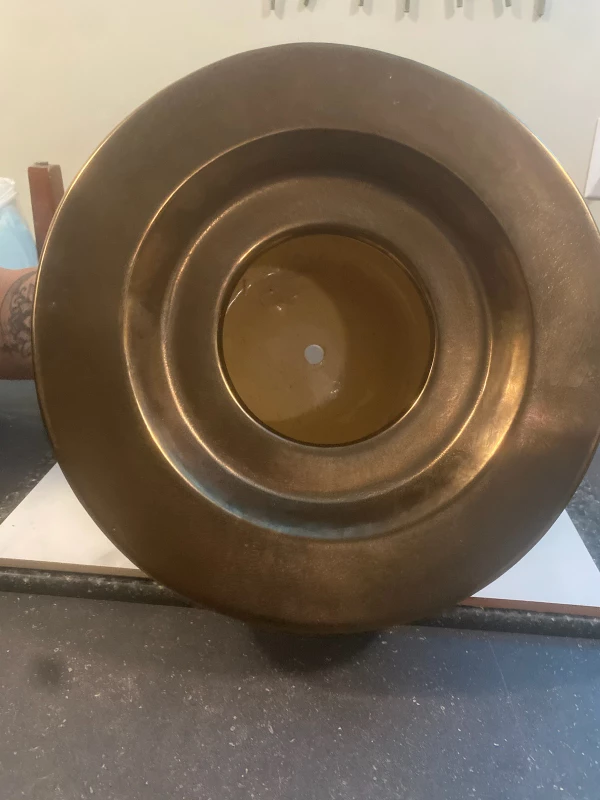 bronze metallic planter - photo 2
