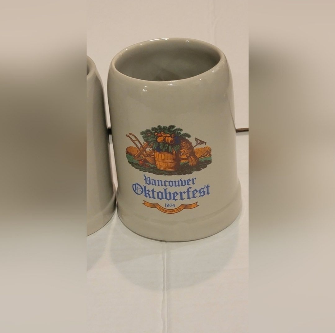 VANCOUVER OKTOBERFEST 1971-1974, 4 collectors Steins, vintage. - photo 5