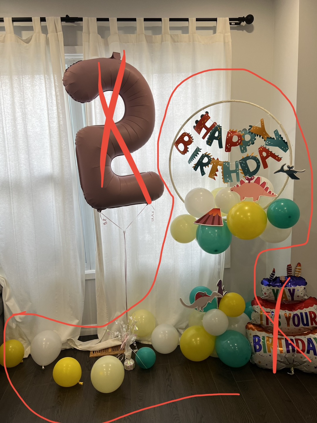 new-Happy birthday sign with ballon included,lighting - photo 2