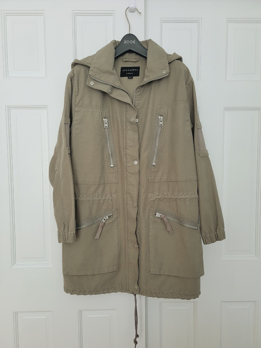 Allsaints hooded cotton parka