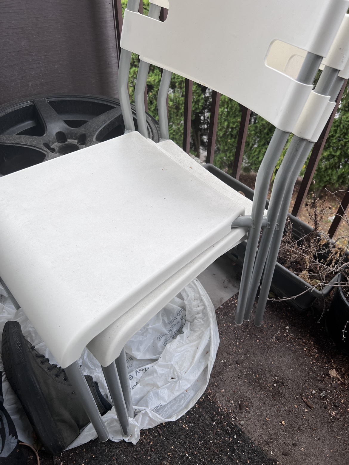 IKEA chairs- white