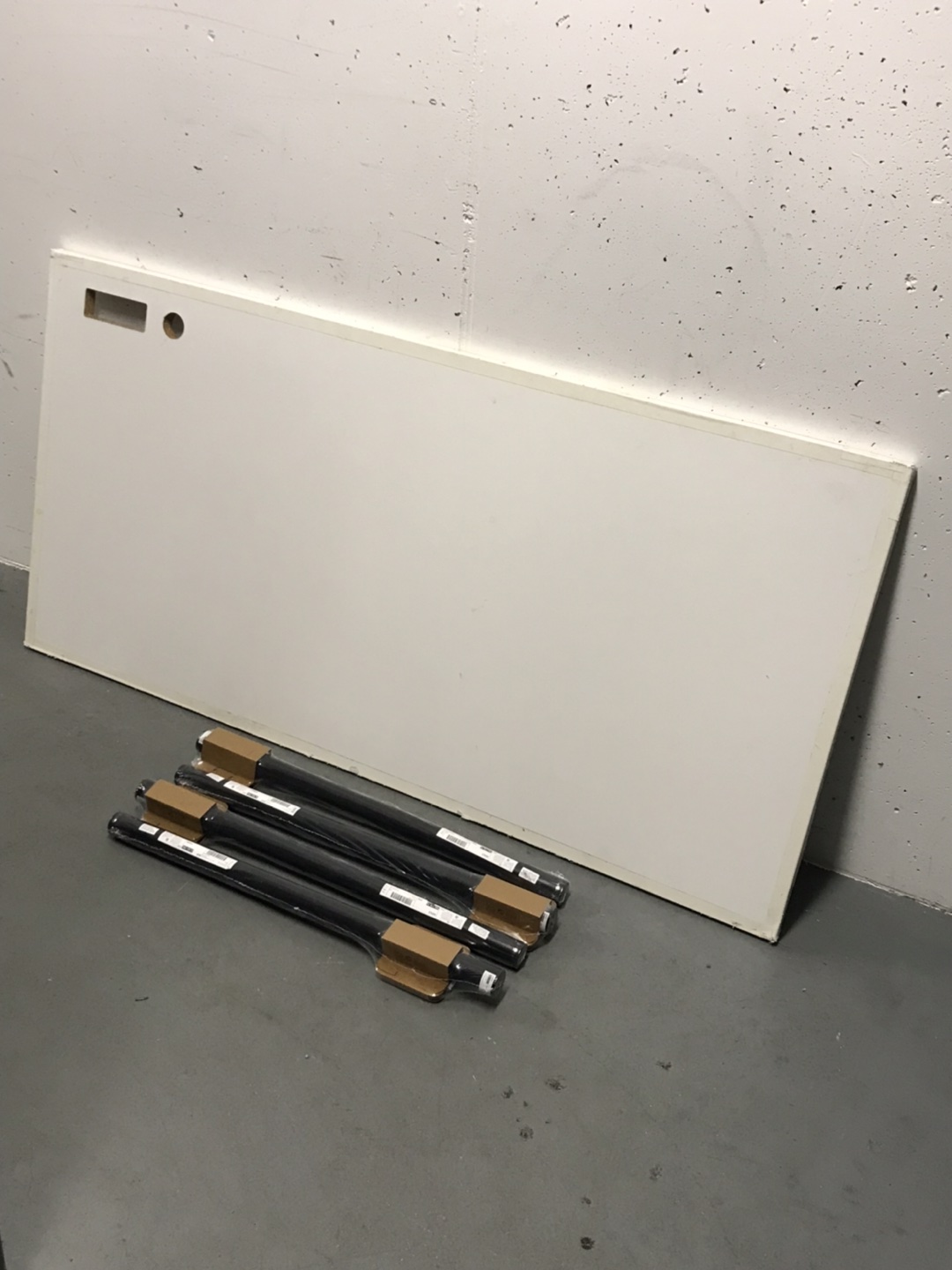 IKEA White Larger Wider Table 150X75cm Brand New Metal Legs - photo 5