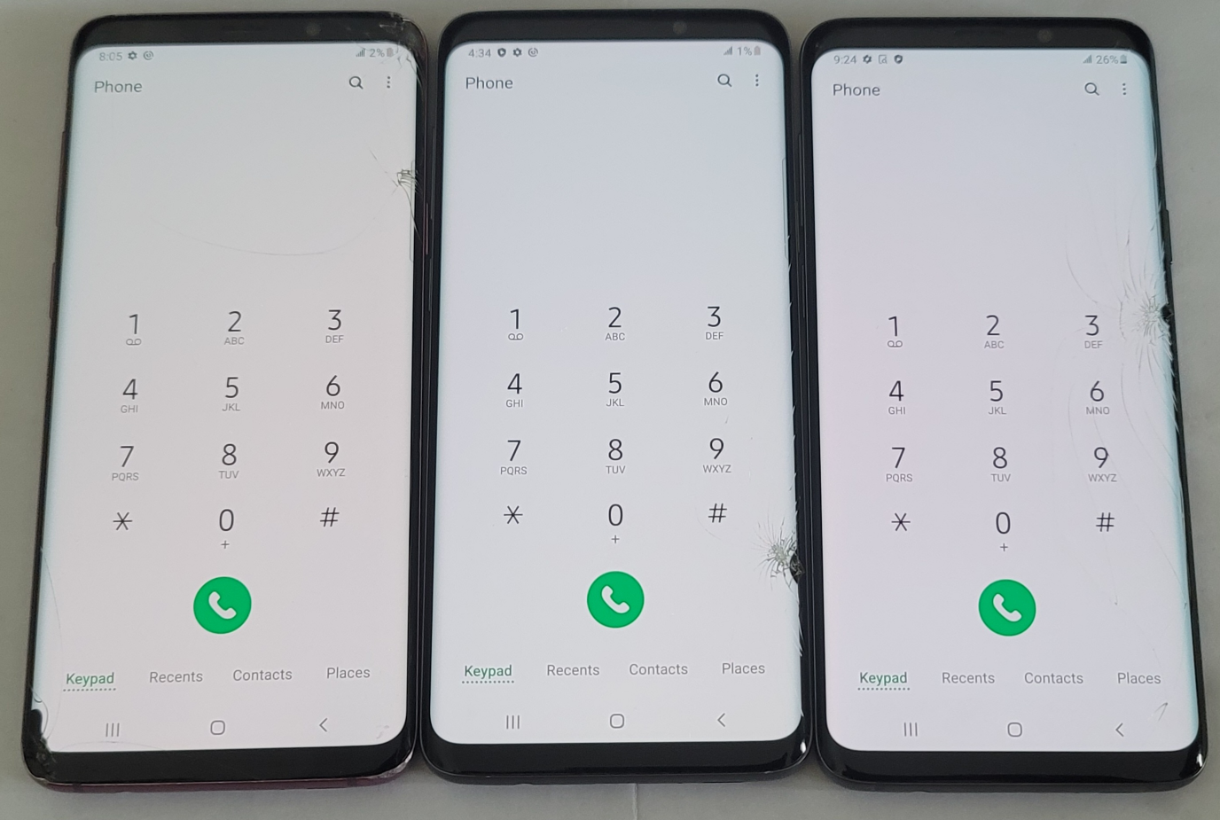 3 Samsung S9+! 64GB/Unlocked! Crack Screen! $90 Each/Firm Price! - photo 2