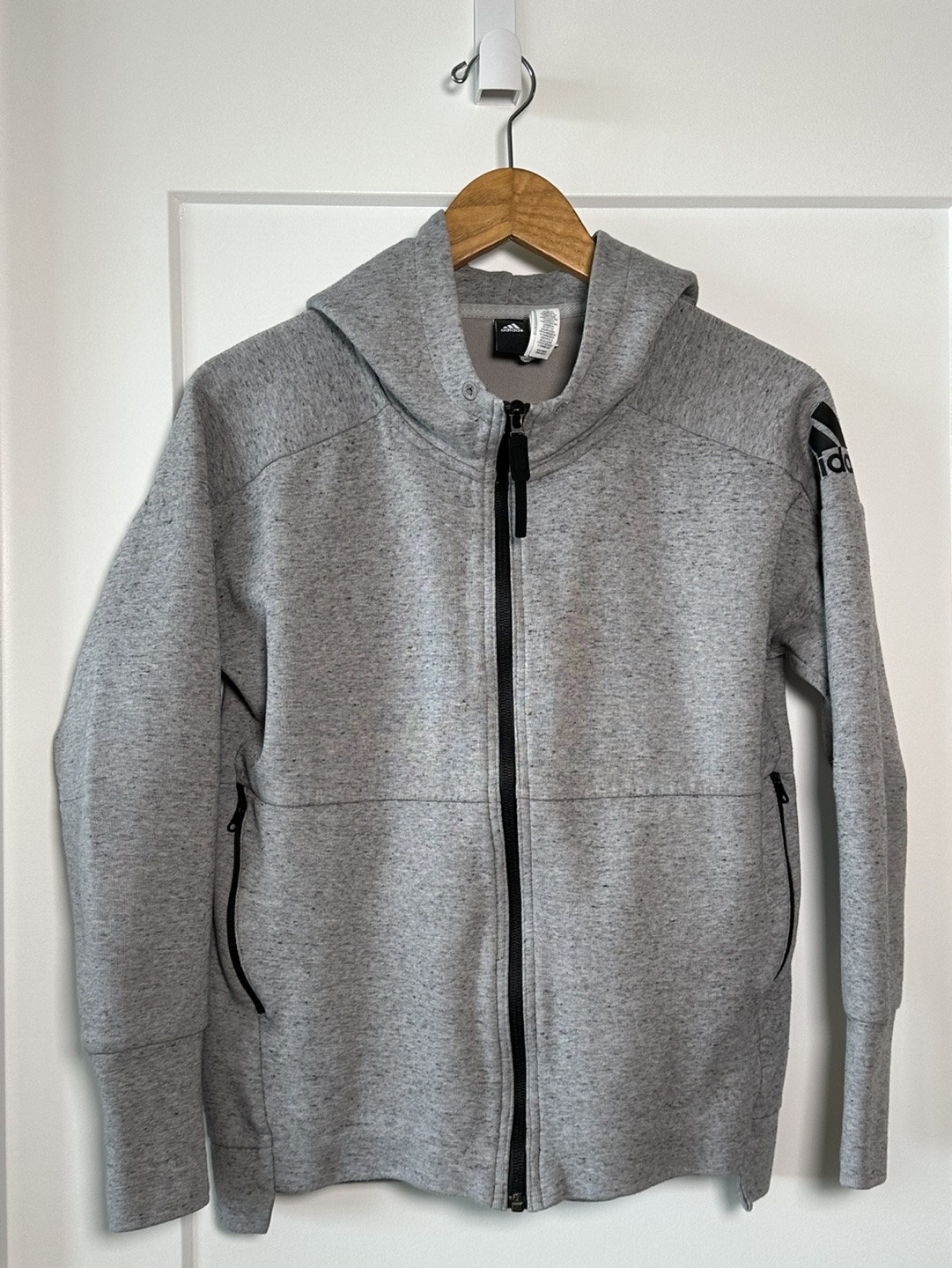 Adidas Gray Stadium Hoodie - Size S