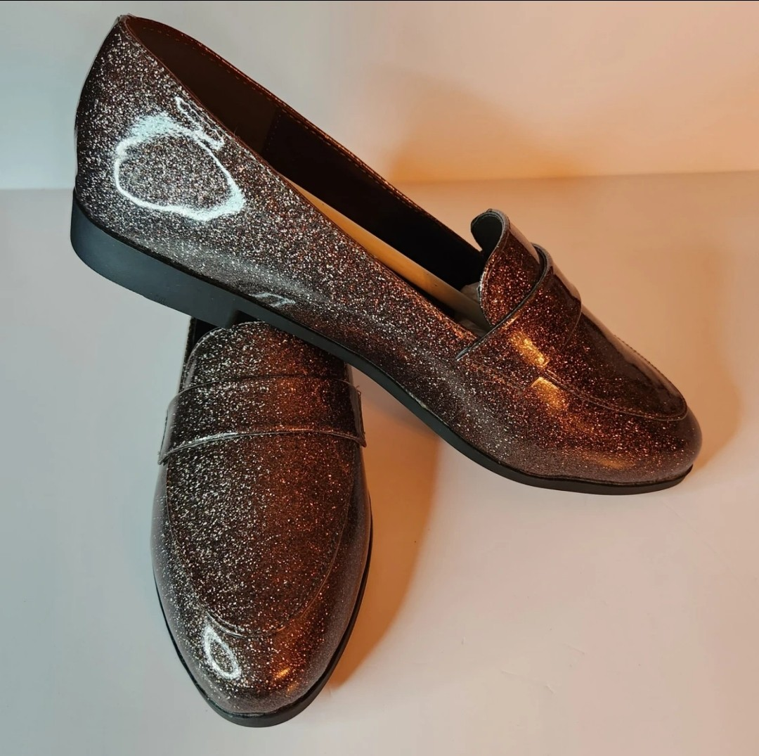 NEW GLITTER LOAFERS FROM URBAN OUTFITTERS WOMES 6