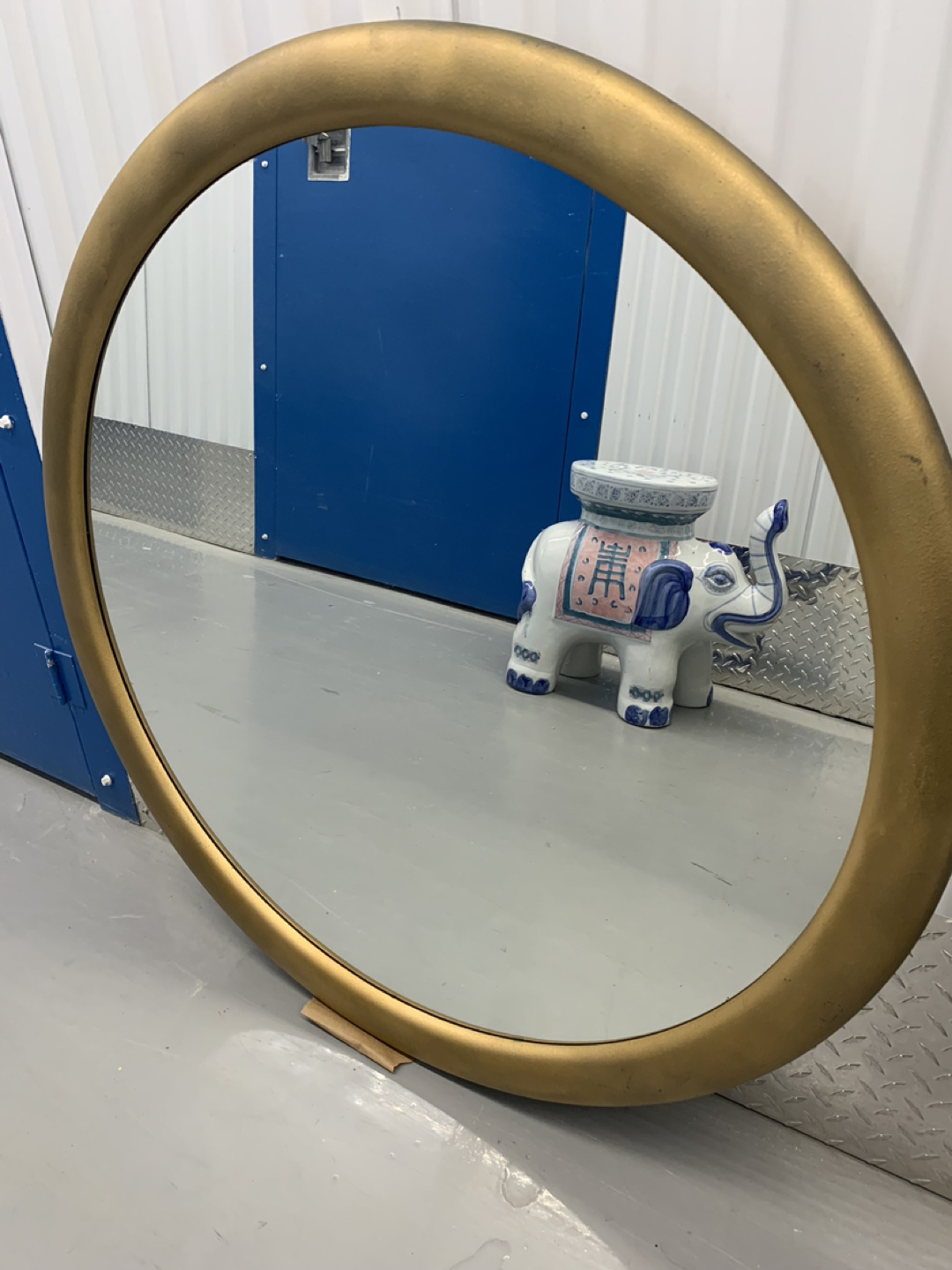 Round Gold Mirror