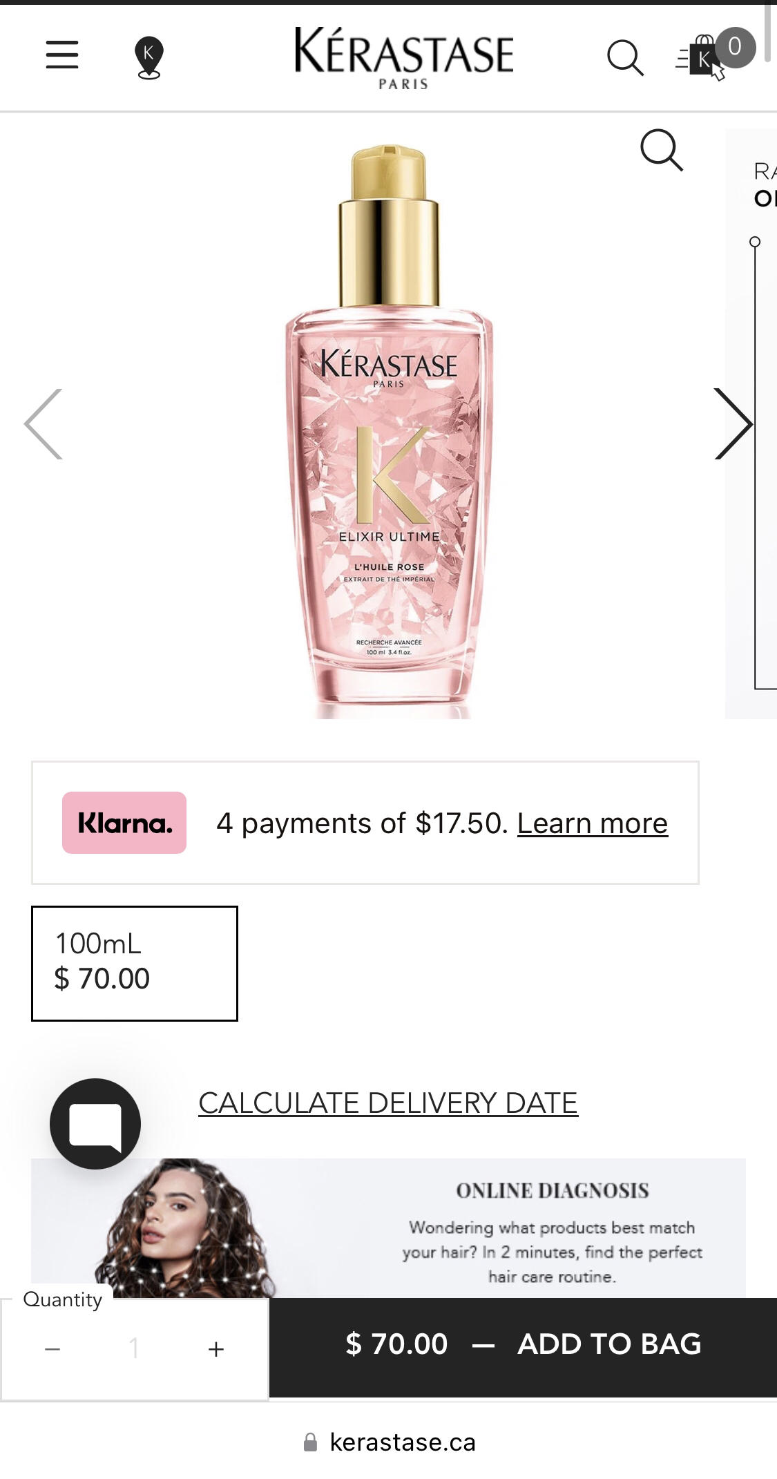 New in box Kerastase radiance beautifying oil hair oil image indicator(2)