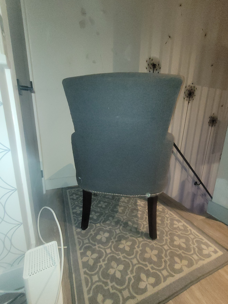 Grey High back Metal Studded Chairs - photo 4