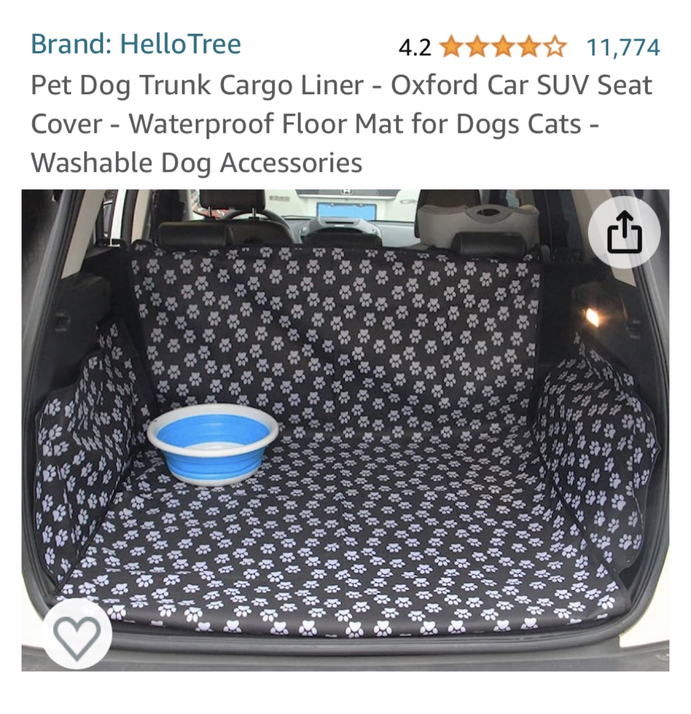 Pet trunk cover thumbnail