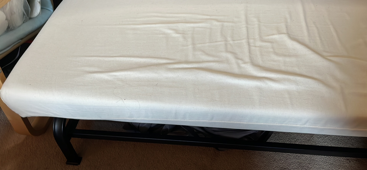 Black IKEA futon with white mattress image indicator(3)