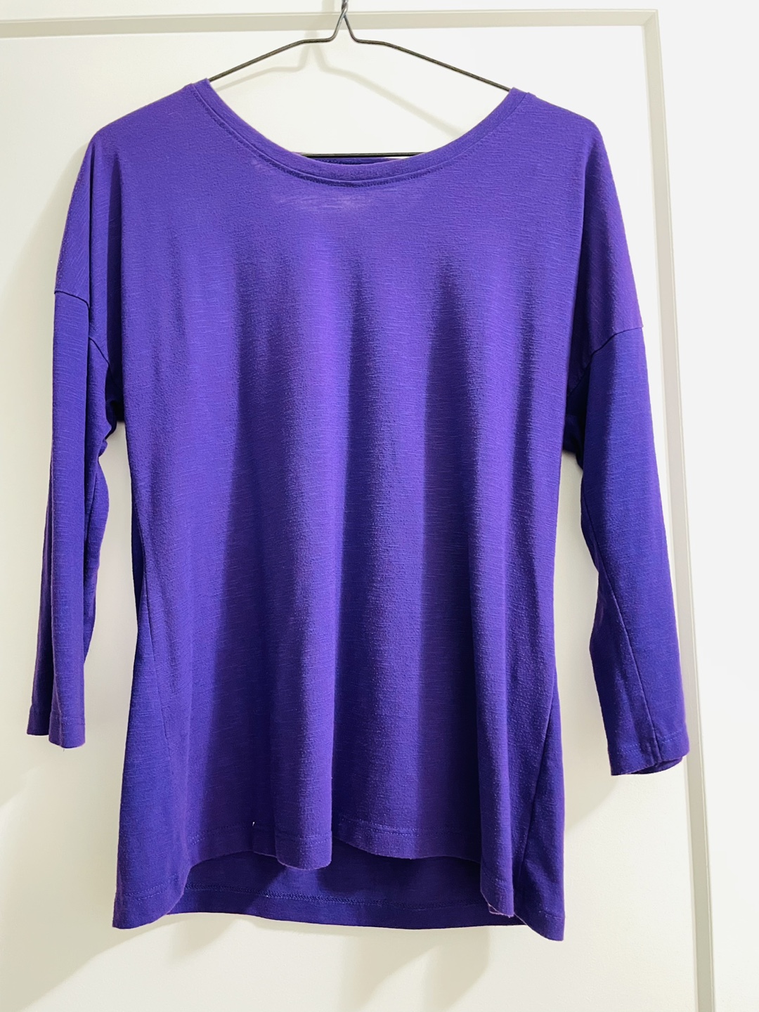 Women Purple long sleeve tshirt thumbnail