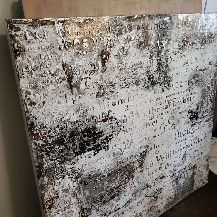 abstract painting 4feet by 4 feet thumbnail
