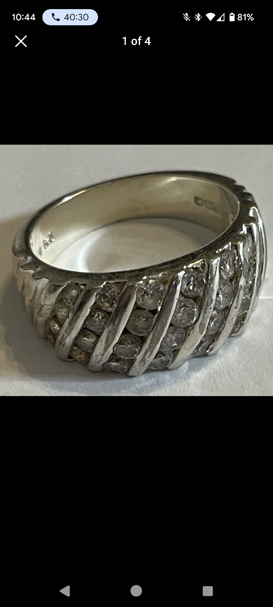 Multiple Sterling silver rings new and vintage  - photo 4