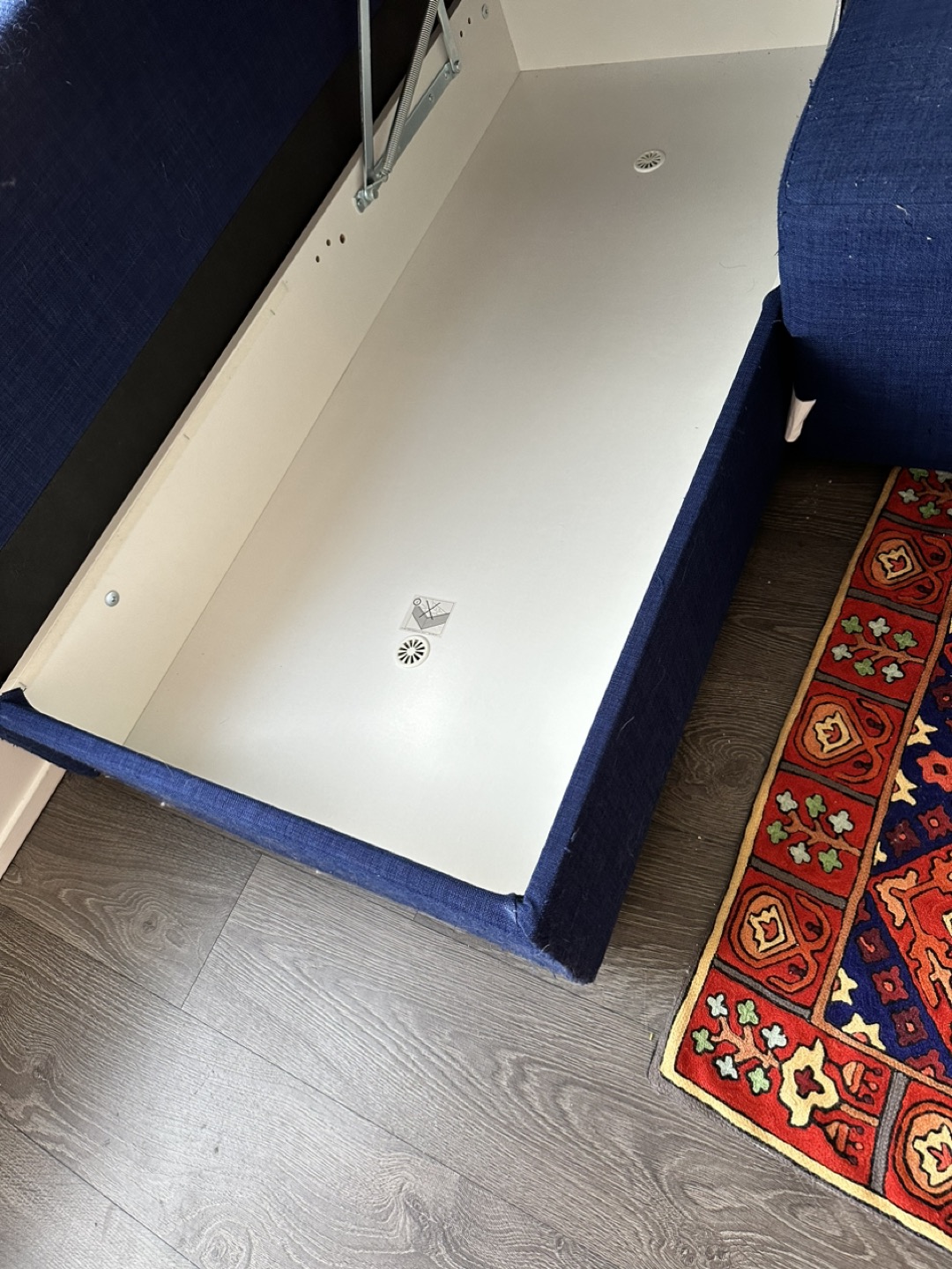 IKEA friheten blue couch