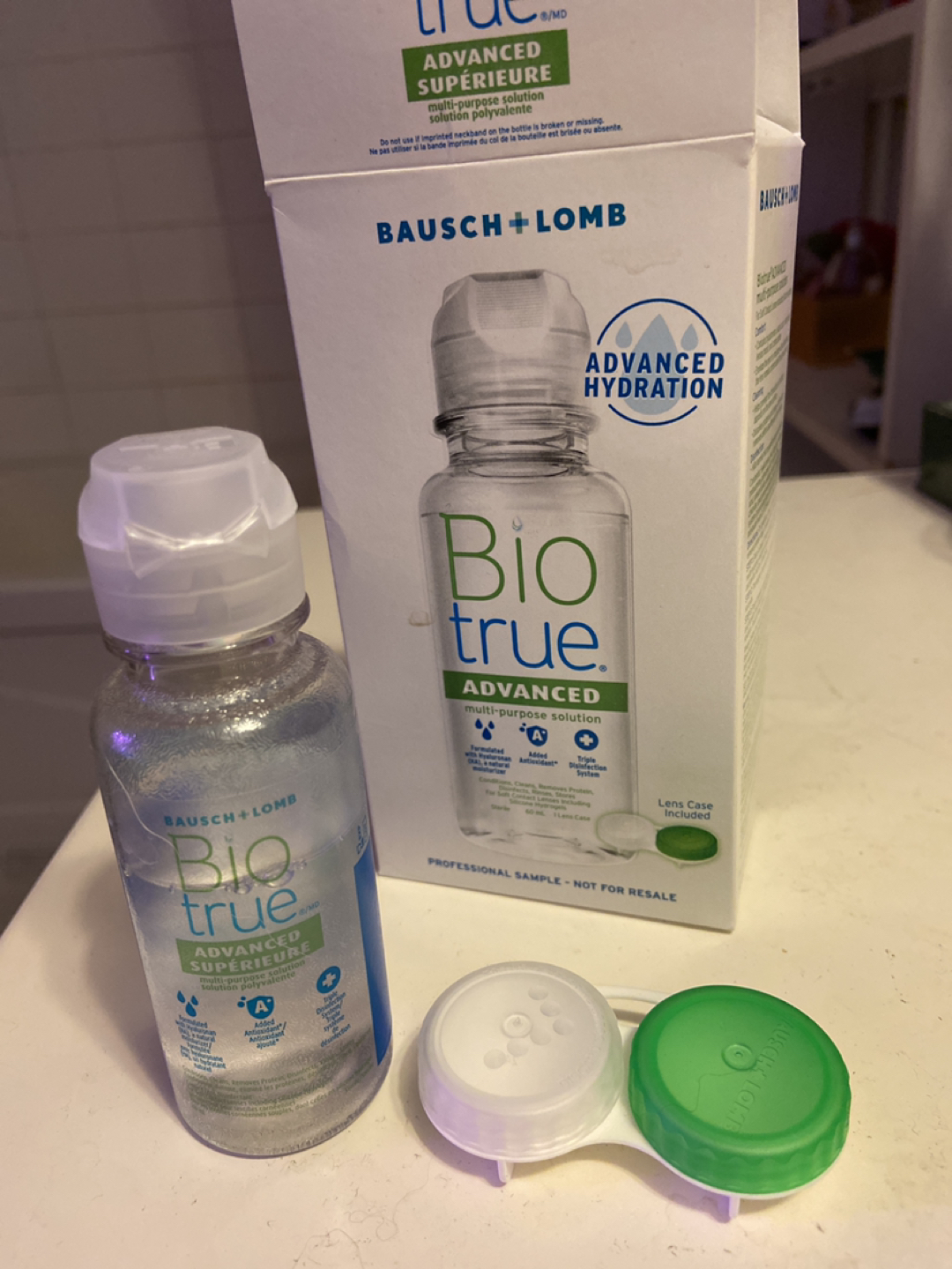 Contact lens Case (New) & solution (more than 50%) #freecycle