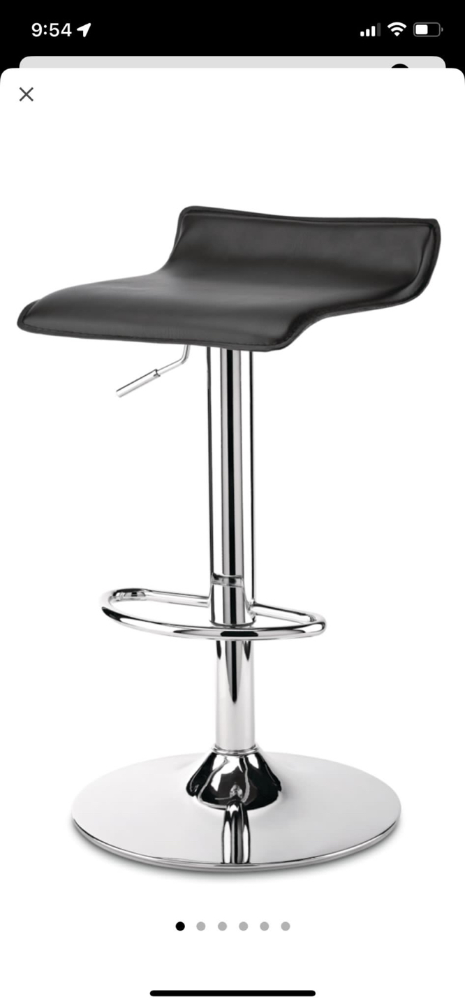 For living Chrome Bar stool ,Black set of 2 - photo 2